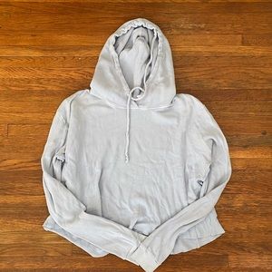 Light blue Brandy Melville cropped hoodie